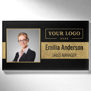Badge D'identification Logo d'entreprise personnalisé Photo d'employé d'e