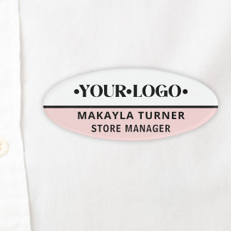 Badge D'identification Logo employé personnalisé 