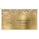 Logo en feuille d'or scintillant