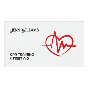 Badge D'identification Logo personnalisé de l'instructeur CPR certifié