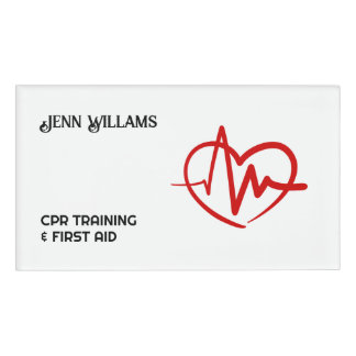 Badge D'identification Logo personnalisé de l'instructeur CPR certifié