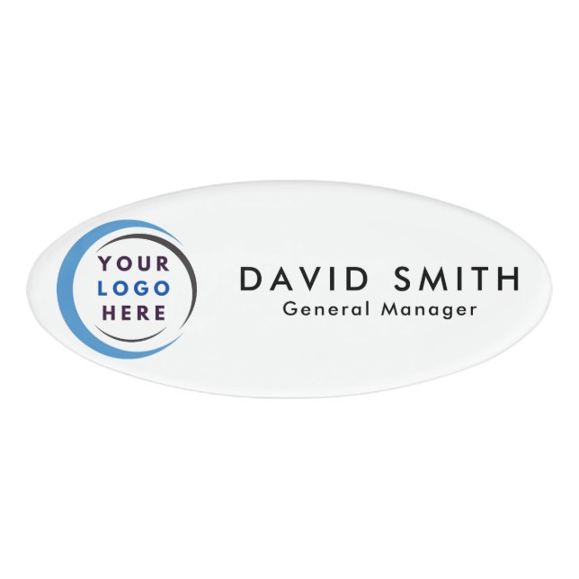 Badge D'identification Logo personnalisé Employé Magnétique (Devant)
