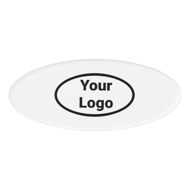 Badge D'identification Logo personnalisé simple et élégant ici société g (Devant)