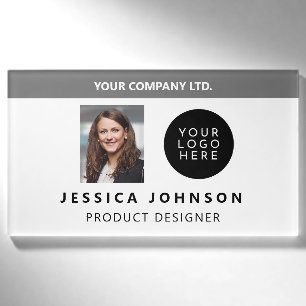 Badge D'identification Logo photo de l'employé professionnel de l'entrepr