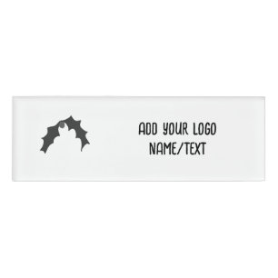 Badge D'identification Logo simple minimal élégant personnalisé ici socié