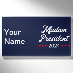 Badge D'identification Madame la Présidente 2024 I - Kamala Harris