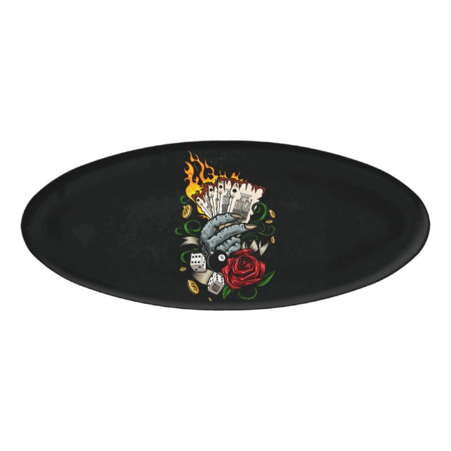 Badge D'identification Main Des Cartes (Devant)