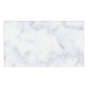 Badge D'identification Marbre Blanc