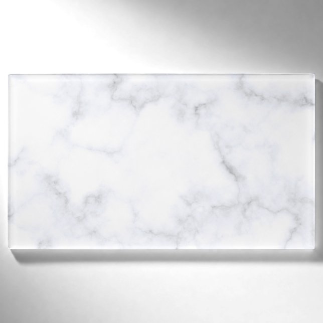 Badge D'identification Marbre blanc (Devant)