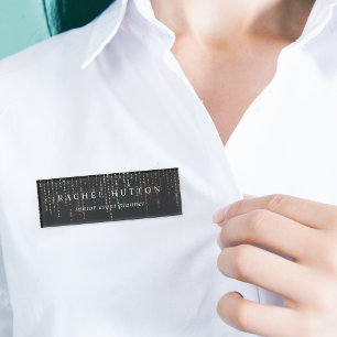 Badge D'identification Marquee d'or rose