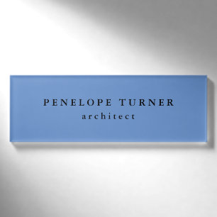 Badge D'identification Mini-tendance Cornflower Blue Professional
