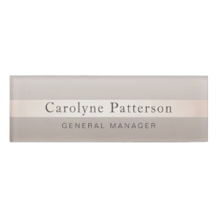 Badge D'identification Minimaliste brillant professionnel élégant chic