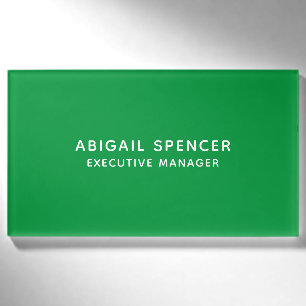 Badge D'identification Moderne classique professionnel Kelly Green