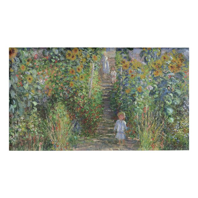 Badge D'identification Monet Garden Vetheuil Impressionim Peinture (Devant)