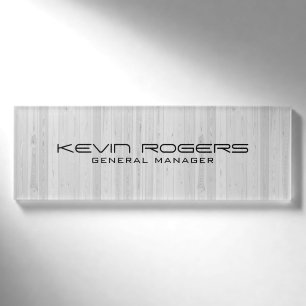 Badge D'identification Motif de planches blanches blanchies