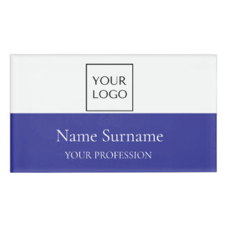 Badge D'identification Navy Blue Logo Promotional 