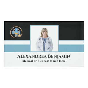 Badge D'identification Nom de l'employé de l'hôpital Logo photo Personn