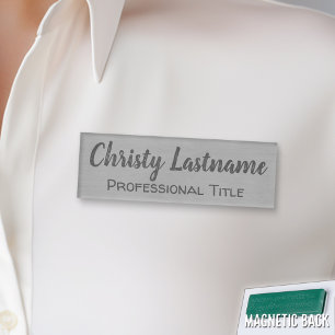 Badge D'identification Nom et titre personnalisés avec une fausse impress