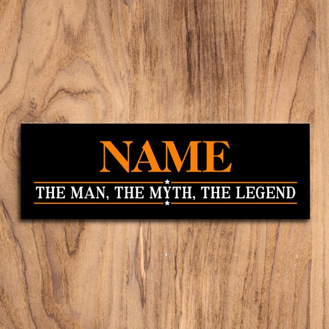 Badge D'identification Nom Personnalisé L'Homme Le Mythe La Légende (Créateur téléchargé)