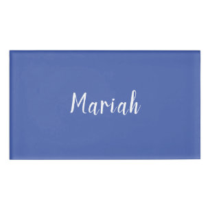 Badge D'identification Nom propre Minimaliste Plaque Calligraphie Script 