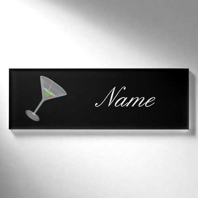Badge D'identification Olive Martini Thunder_Cove (Devant)