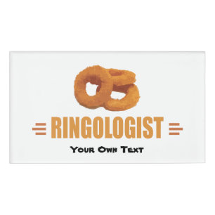 Badge D'identification Onion Rings Lover