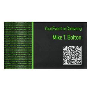 Badge D'identification Ordinateur Ongles & Zéroes Thème Rétro : Équipe Te