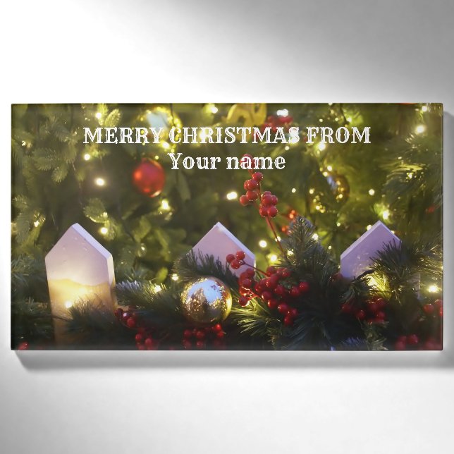 Badge D'identification Ornements de Noël (Devant)
