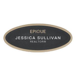 Badge D'identification Oval Nametag Epique Realty