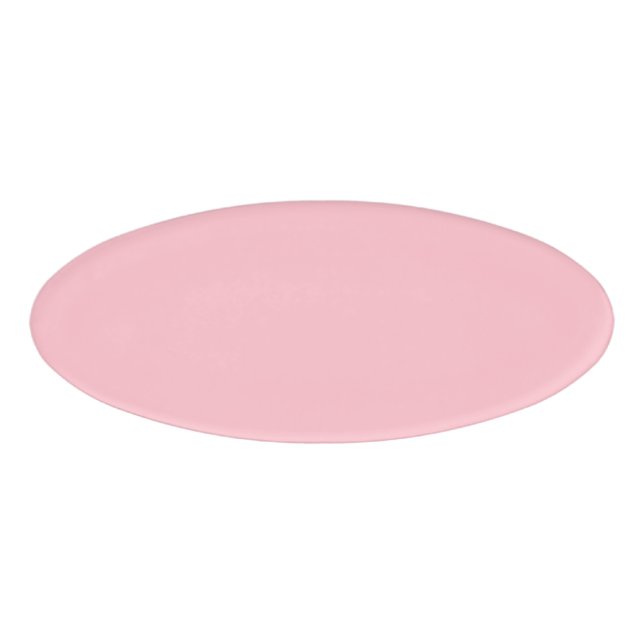 Badge D'identification Oval rose (Devant)