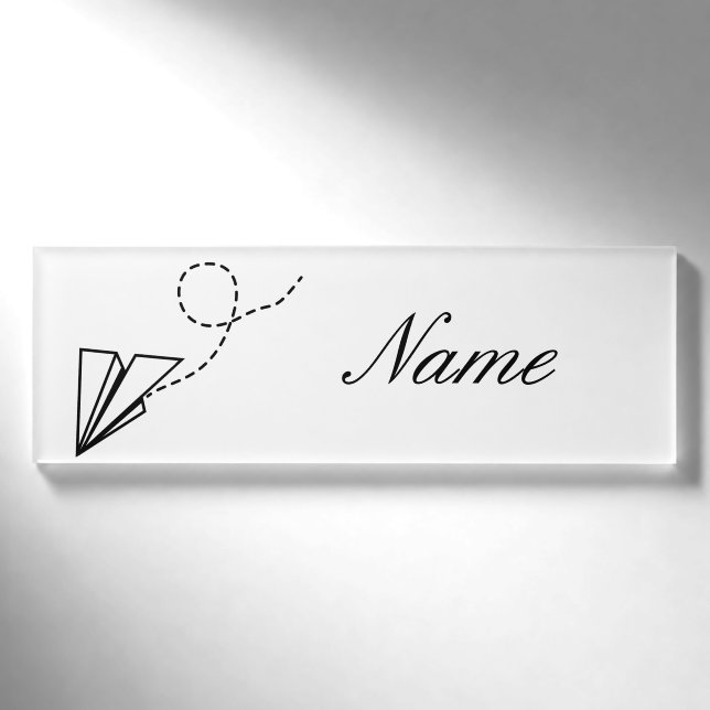 Badge D'identification Papier avion vol Thunder_Cove (Devant)