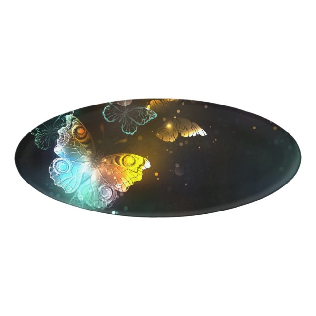 Badge D'identification Papillon lumineux et papillons de nuit (Devant)