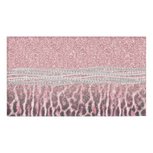 Badge D'identification Parties scintillant poster de animal Chic Girly Ro