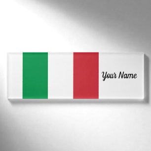 Badge D'identification Patriotique italien de drapeau de l'Italie