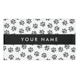 Badge D'identification Patrouilles de Doodle, Paws de Chien, Paws de Chat