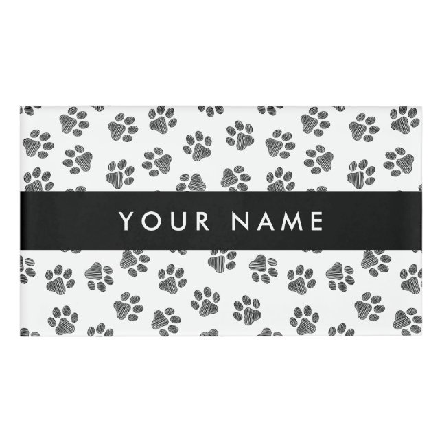 Badge D'identification Patrouilles de Doodle, Paws de Chien, Paws de Chat (Devant)