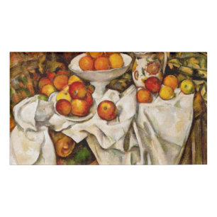 Badge D'identification Paul Cezanne Pomples Oranges Impressionnisme