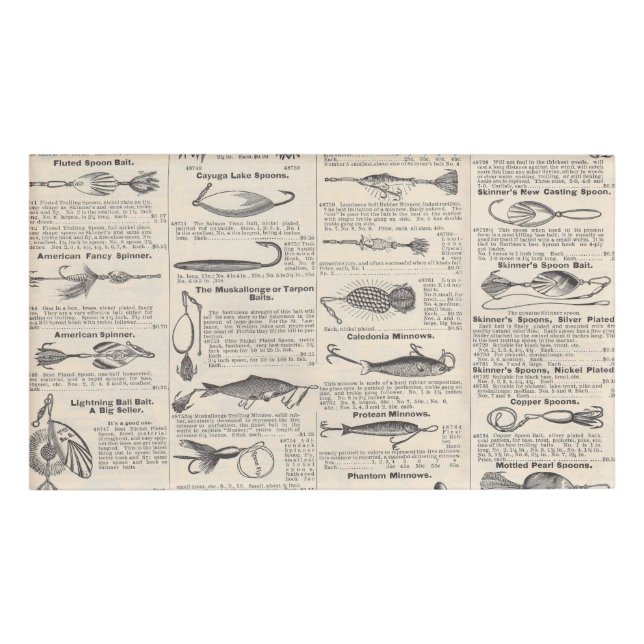 Badge D'identification Pêche vintage leures : pêcheur d'antiquité des ann (Devant)