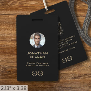 Badge d'identification personnalisé des employés a