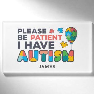 Badge D'identification Personnalisé j'ai un ID d'autisme