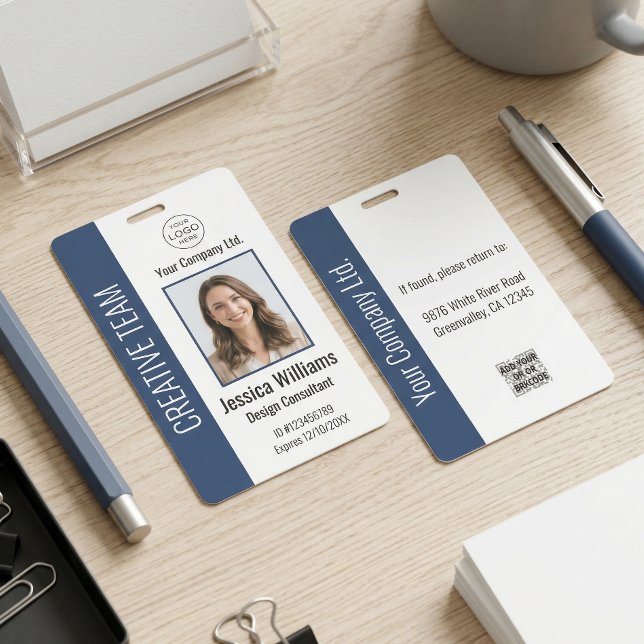 Badge d'identification personnalisé pour employés  (Créateur téléchargé)