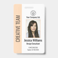 Badge d'identification personnalisé pour employés 