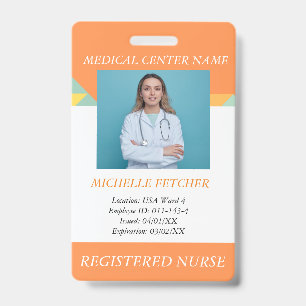 Badge d'identification personnalisé pour employés