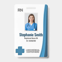 Badge d'identification personnalisé pour infirmièr