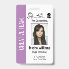 Badge d'identification personnalisée de l'employé 