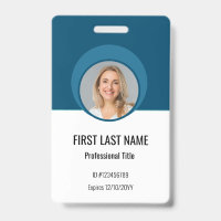 Badge d'identification personnalisée de l'employé