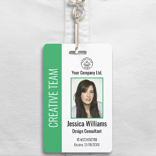 Badge d'identification personnalisée de l'employé