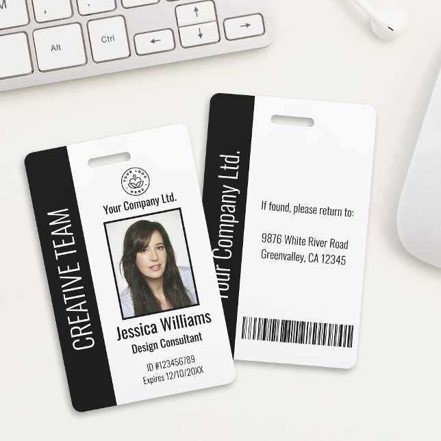 Badge d'identification personnalisée de l'employé  (Créateur téléchargé)