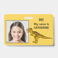 Badge d'identification personnalisée pour enfants