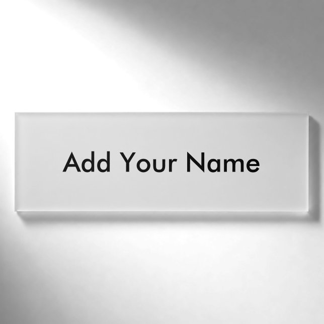 Badge D'identification Personnaliser Ajouter un nom Photo ou oeuvre d'art (Devant)